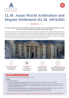 Brochure LLM AWArDS